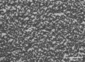 Microscopic picture of a carbon black suspension